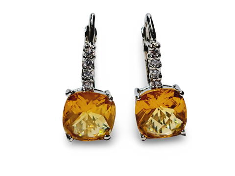 ARETE AMARILLO PLATEADO