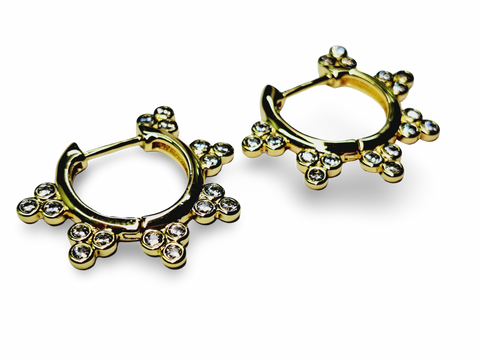 ARETE CIRCONIA DORADO