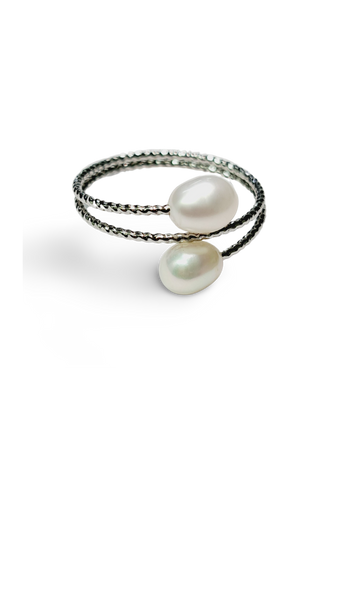 ANILLO DIAMANTADO GOTA PLATEADO
