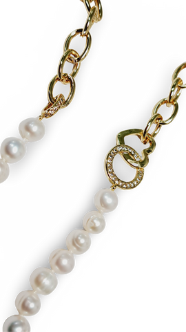 COLLAR LARGO ESLABON DORADO