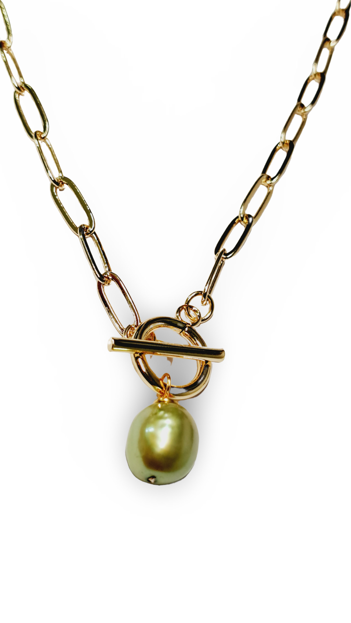 COLLAR CORBATIN VERDE DORADO