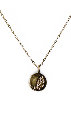COLLAR DIJE FLOR DORADO