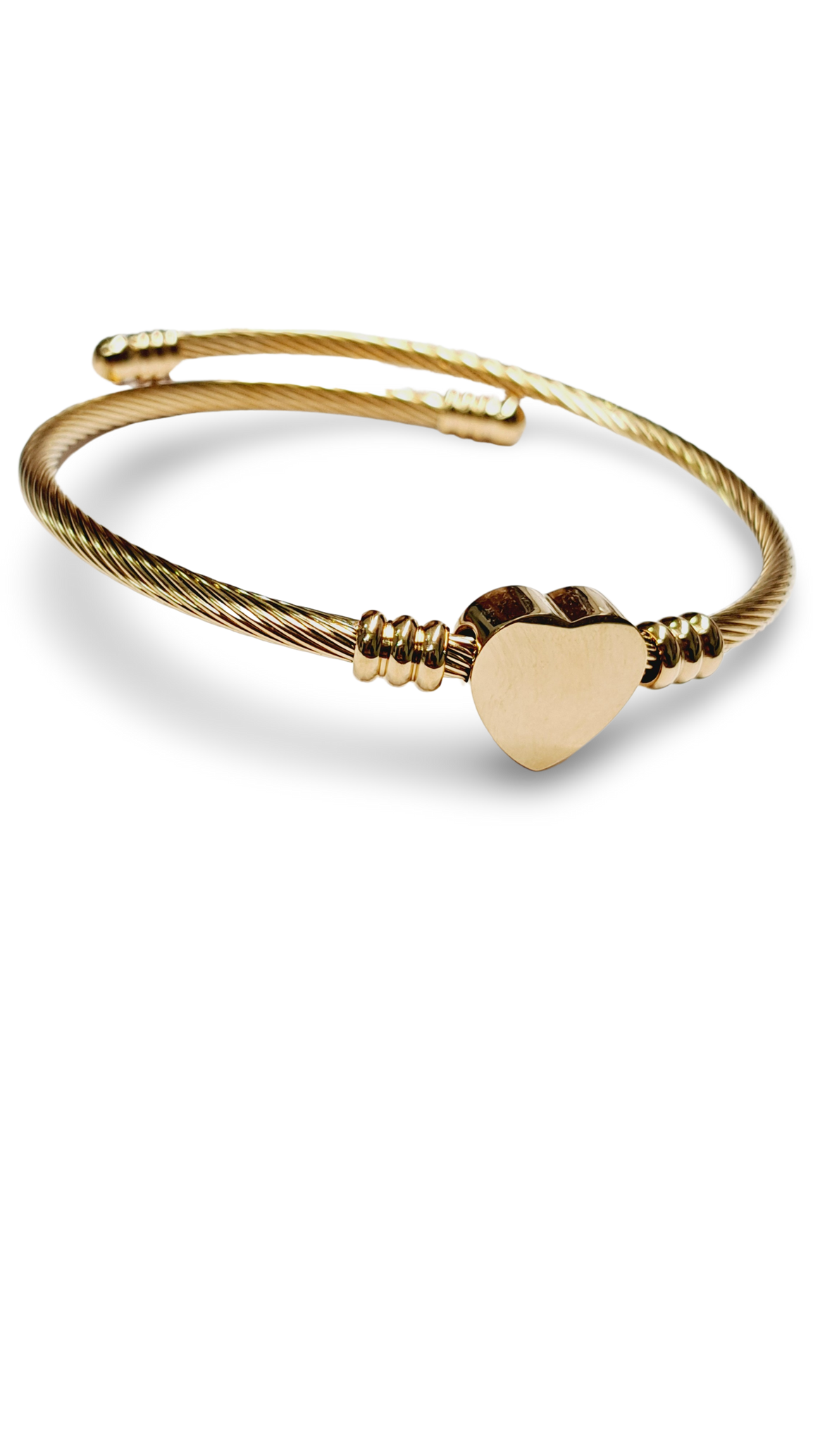 PULSERA CORAZON DORADO