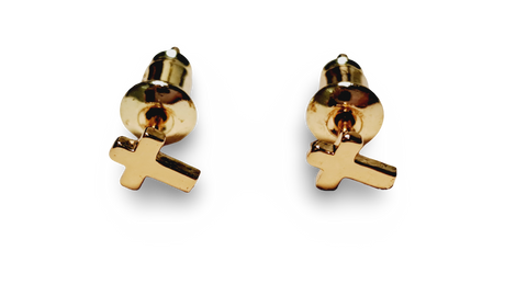 ARETE CRUZ MINI DORADO