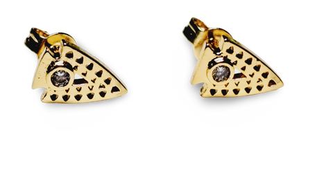 ARETE DAGA CIRCONIA DORADO