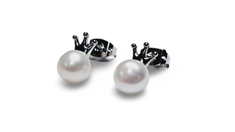 ARETE MINI CORONA PLATEADO