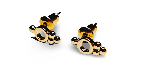 ARETE DORADO MINI CIRCULOS