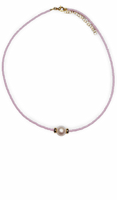 COLLAR CHAQUIRAS ROSA PERLA