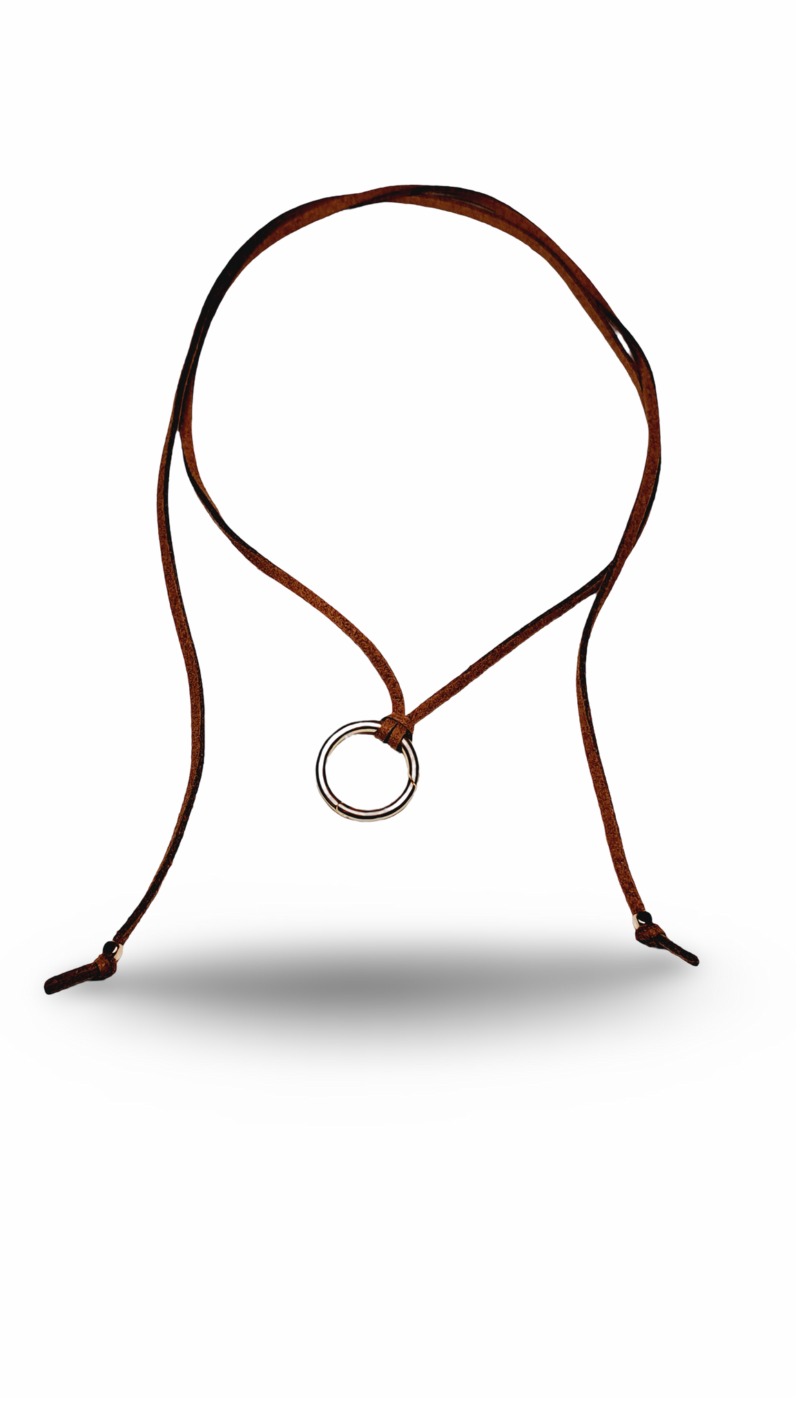 COLLAR GAMUZA CAFE PARA DIJES