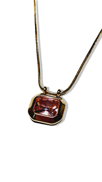 COLLAR CRISTAL ROSA