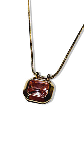 COLLAR CRISTAL ROSA