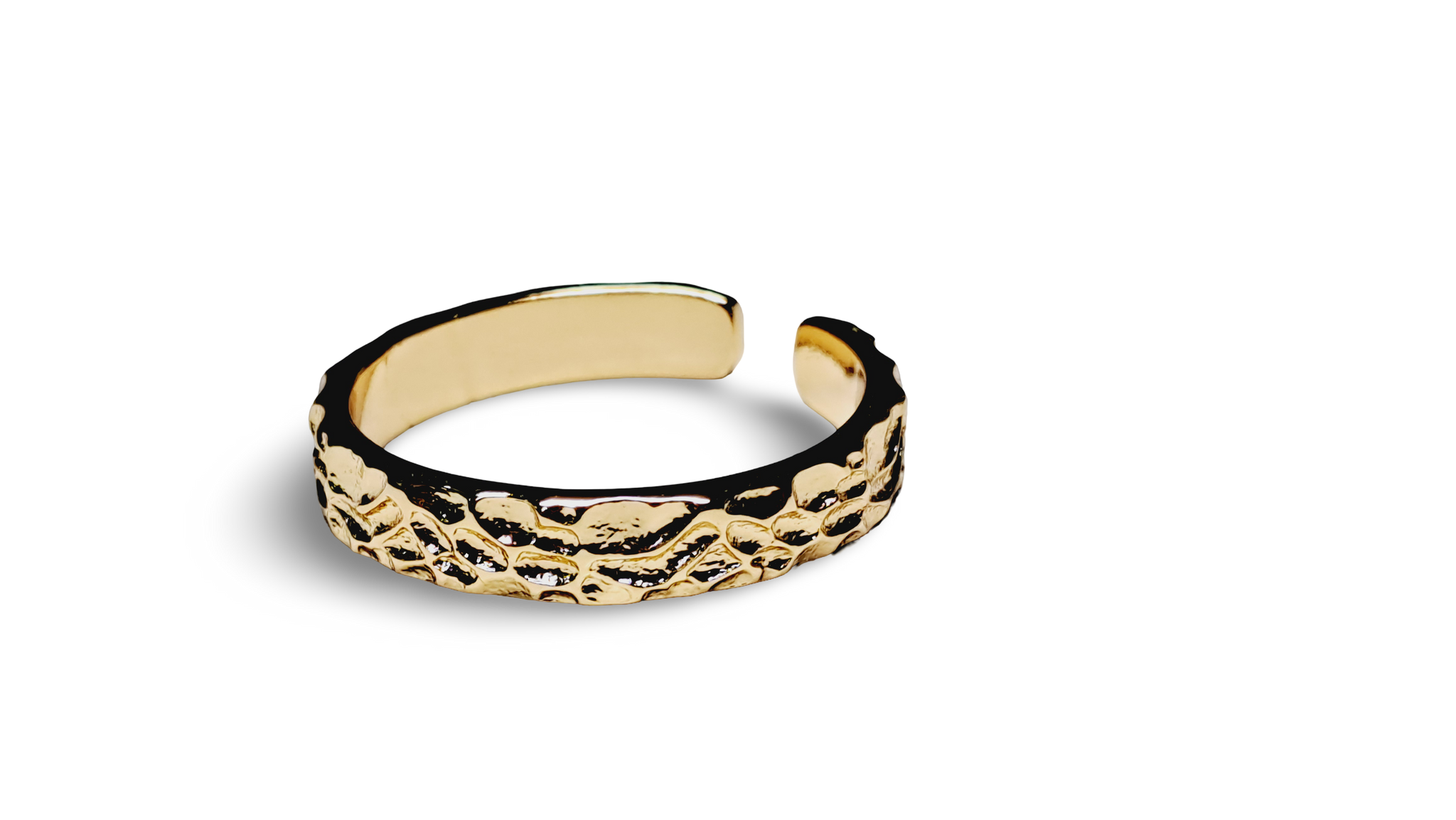 ANILLO TEXTURA DORADO