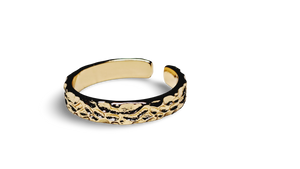 ANILLO TEXTURA DORADO