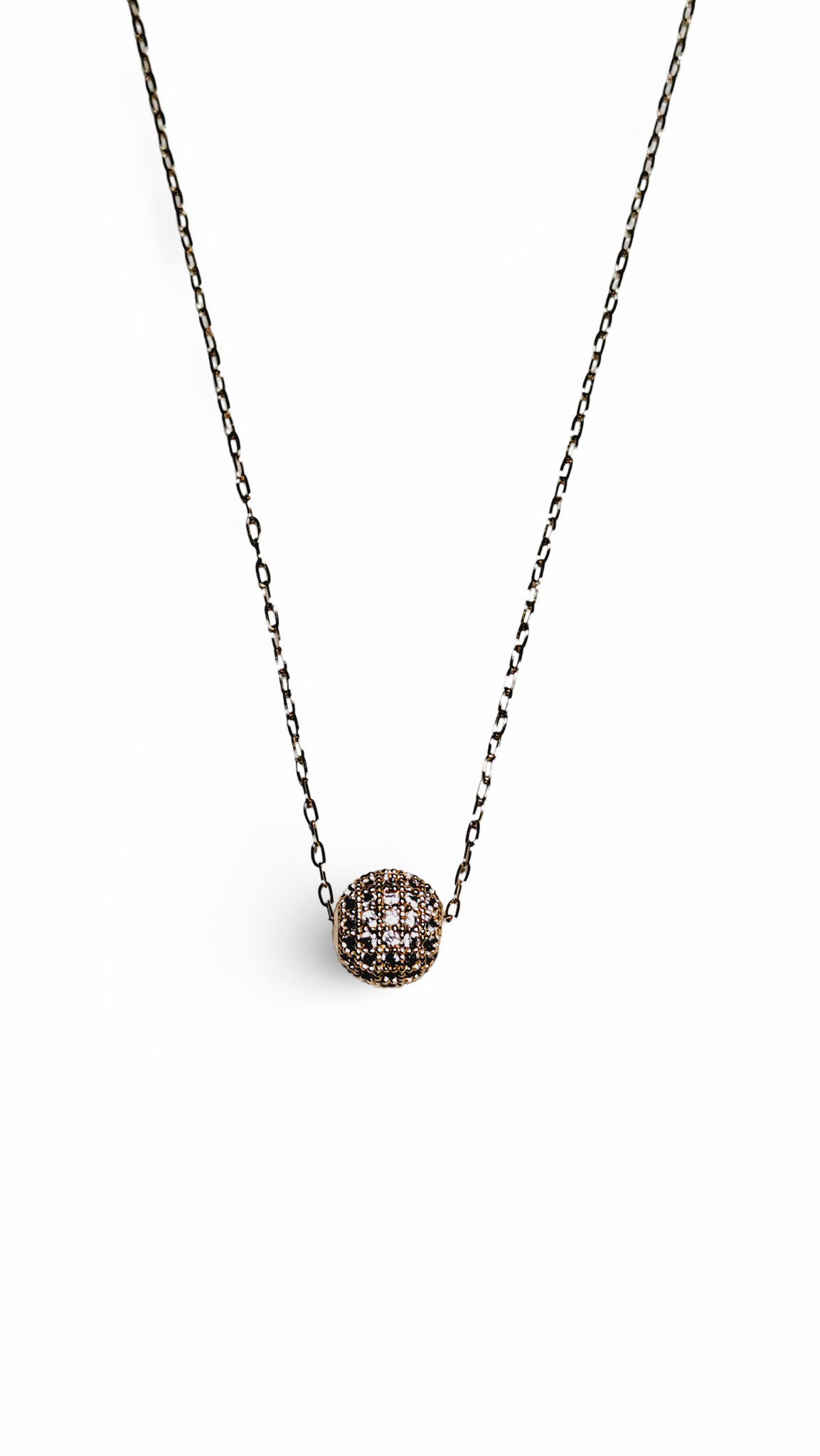 COLLAR DORADO CIRCULAR CIRCONIAS