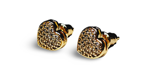 ARETE HEART CIRCONIAS DORADO