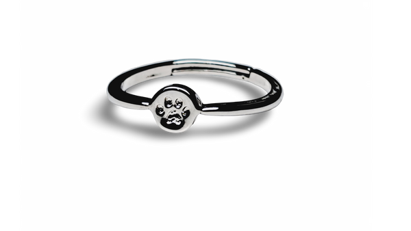 ANILLO HUELLA PET PLATEADO