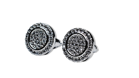 ARETE CIRCONIAS DOBLE PLATEADO