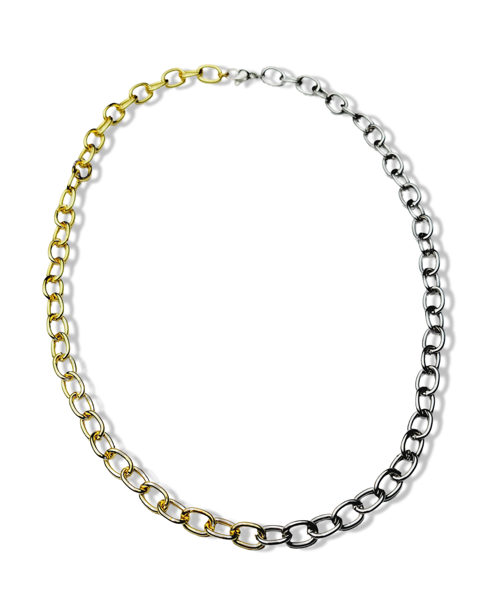 COLLAR HALF GOLD SILVER