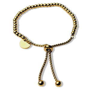 PULSERA ACERO DORADO AJUSTABLE