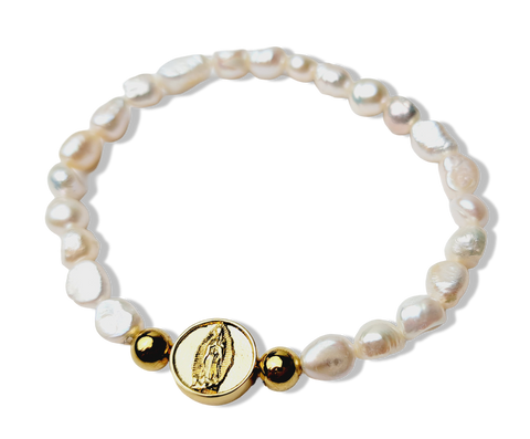 PULSERA VIRGEN DORADO