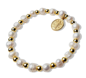 PULSERA SAN BENITO DORADO