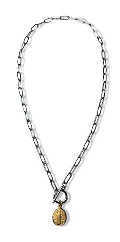 COLLAR CORBATIN SAN BENITO PLATEADO