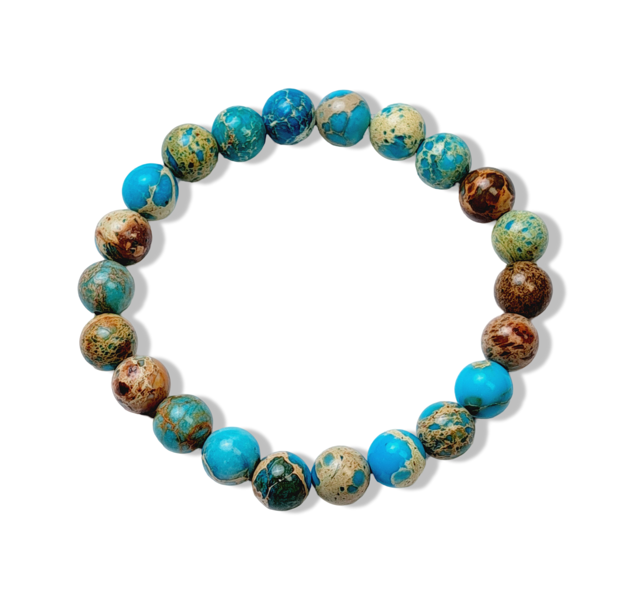 PULSERA JASPE AQUA