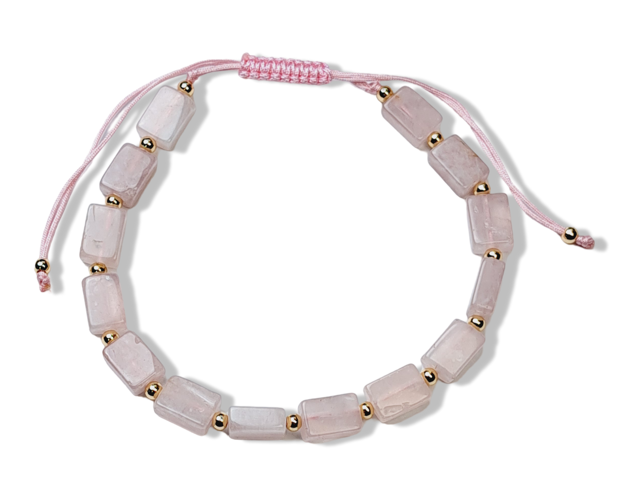 PULSERA HILO CUARZO ROSA