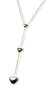 COLLAR TRIPLE CORAZON WATERPROOF DORADO