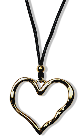 COLLAR CORAZON WATERPROOF DORADO