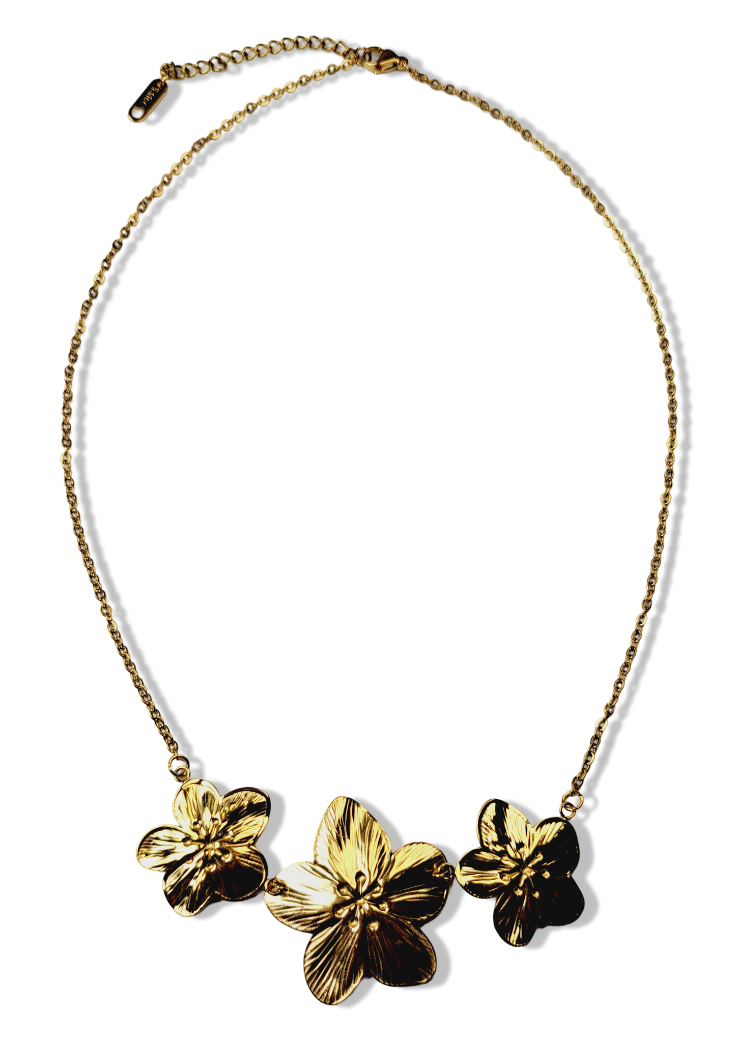 COLLAR FLORES WATERPROOF DORADO