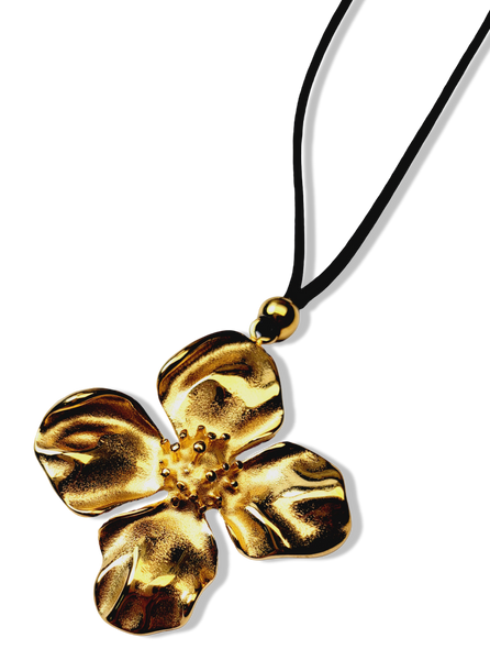 COLLAR FLOR WATERPROOF DORADO