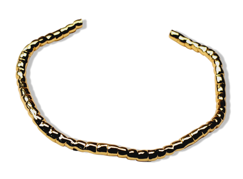 PULSERA TORCIDA DORADO