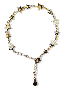 PULSERA ESTRELLAS DORADO