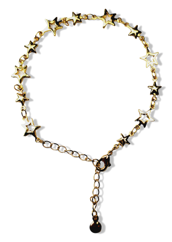 PULSERA ESTRELLAS DORADO