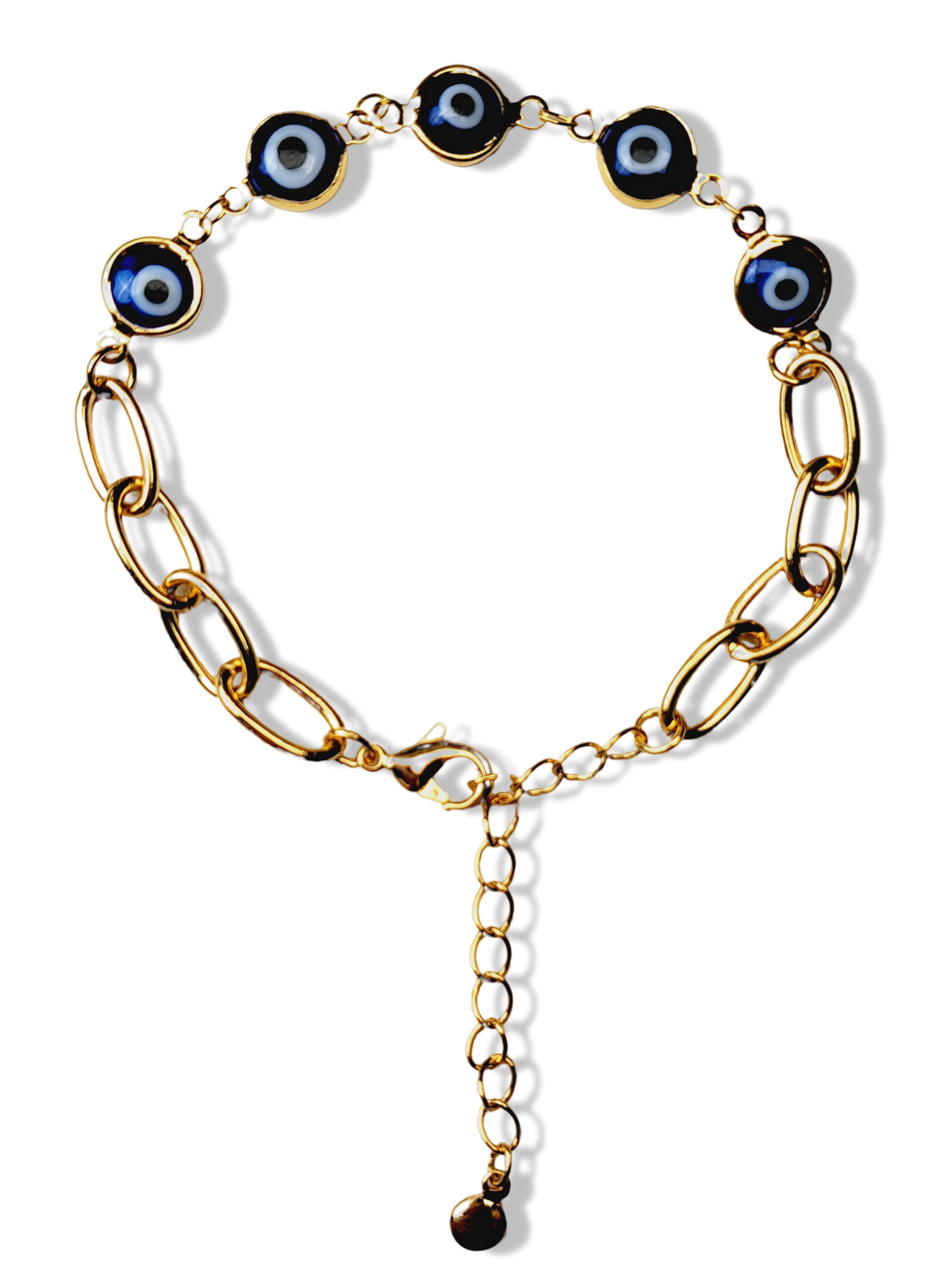 PULSERA OJO TURCO DORADO