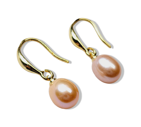 ARETE PERLA MELON DORADO