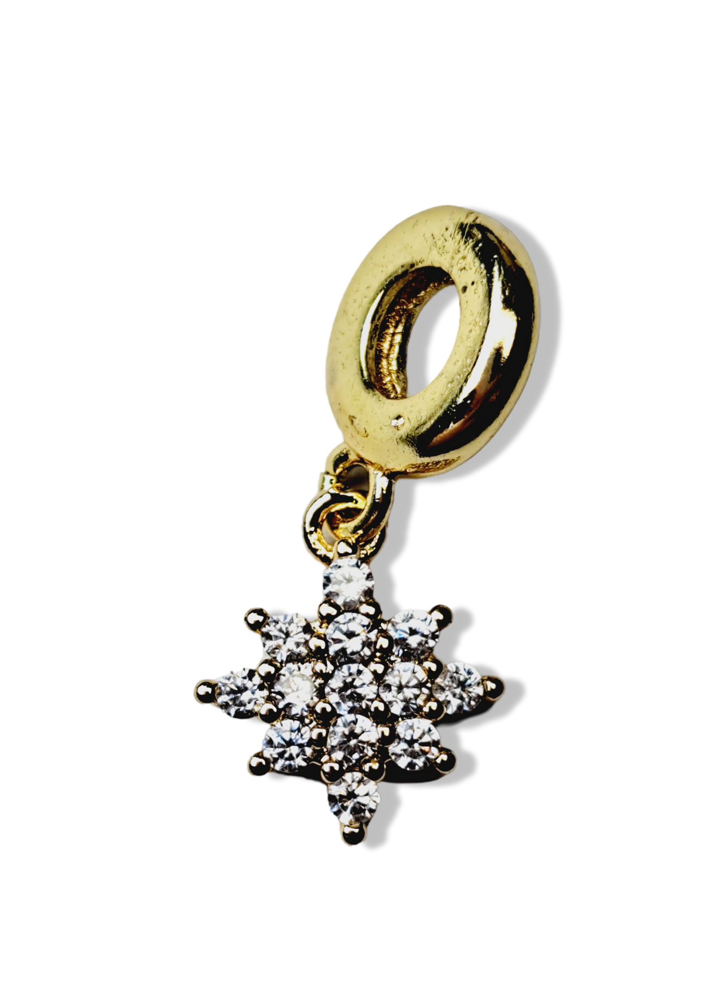 DIJE CHARM ESTRELLA CIRCONIA DORADO