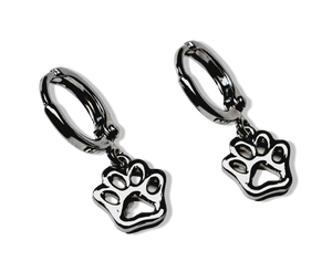 ARETE HUGGIE PET PLATEADO