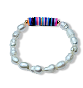 PULSERA PERLA PARA NIÑA COLORES DORADO