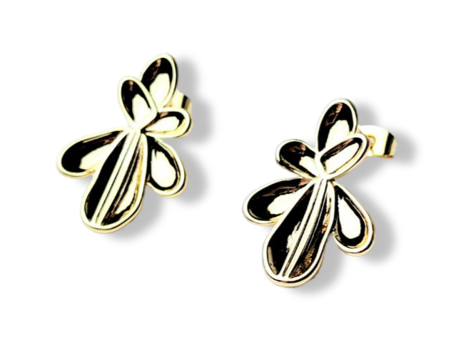 ARETE FLOR AZALEA DORADO