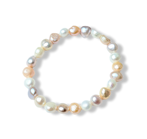 PULSERA PERLA IRREGULAR COLORES