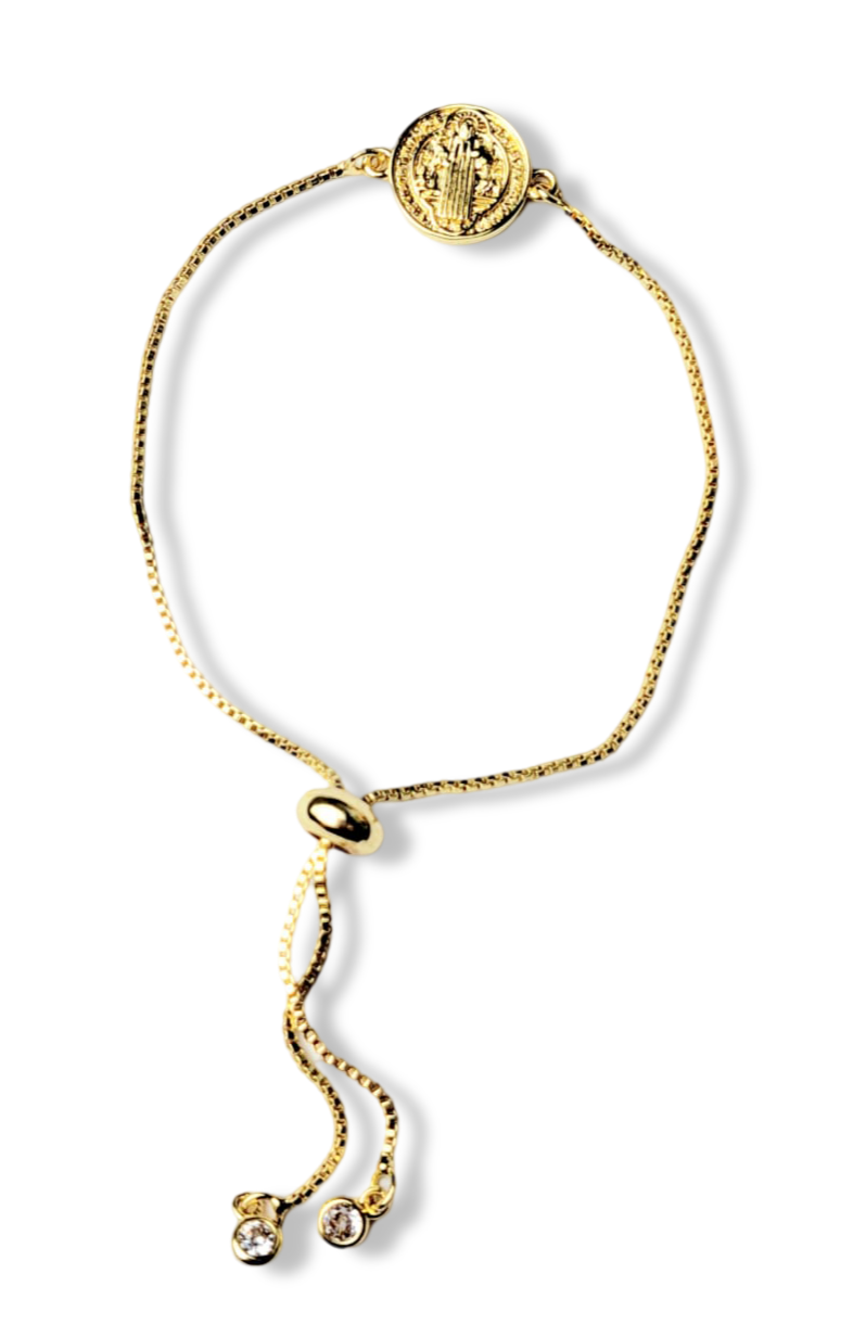 PULSERA SAN BENITO AJUSTABLE DORADO
