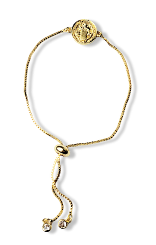 PULSERA SAN BENITO AJUSTABLE DORADO