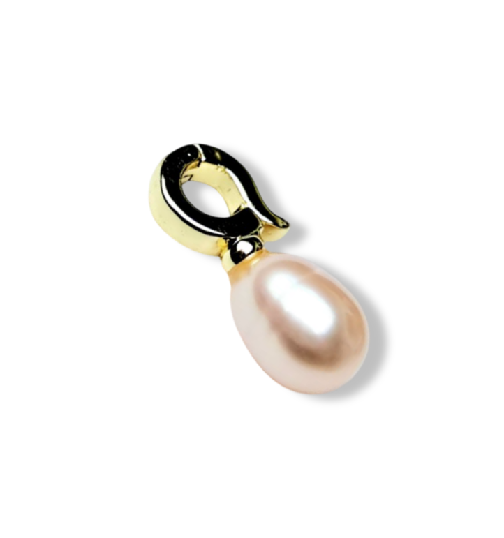 DIJE PERLA GOTA MELÓN DORADO