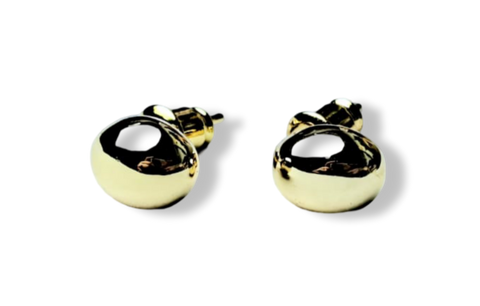 ARETE MINI OVALO DORADO