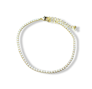 COLLAR CIRCONIAS SENCILLA DORADO