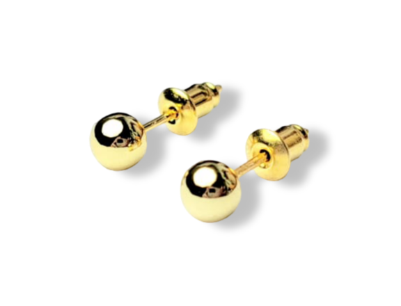 ARETE BOTONCITO DORADO