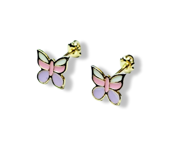 ARETE BROQUEL MARIPOSA RESINA DORADO