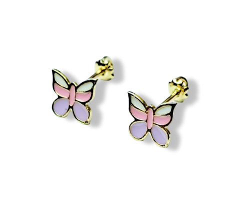 ARETE BROQUEL MARIPOSA RESINA DORADO